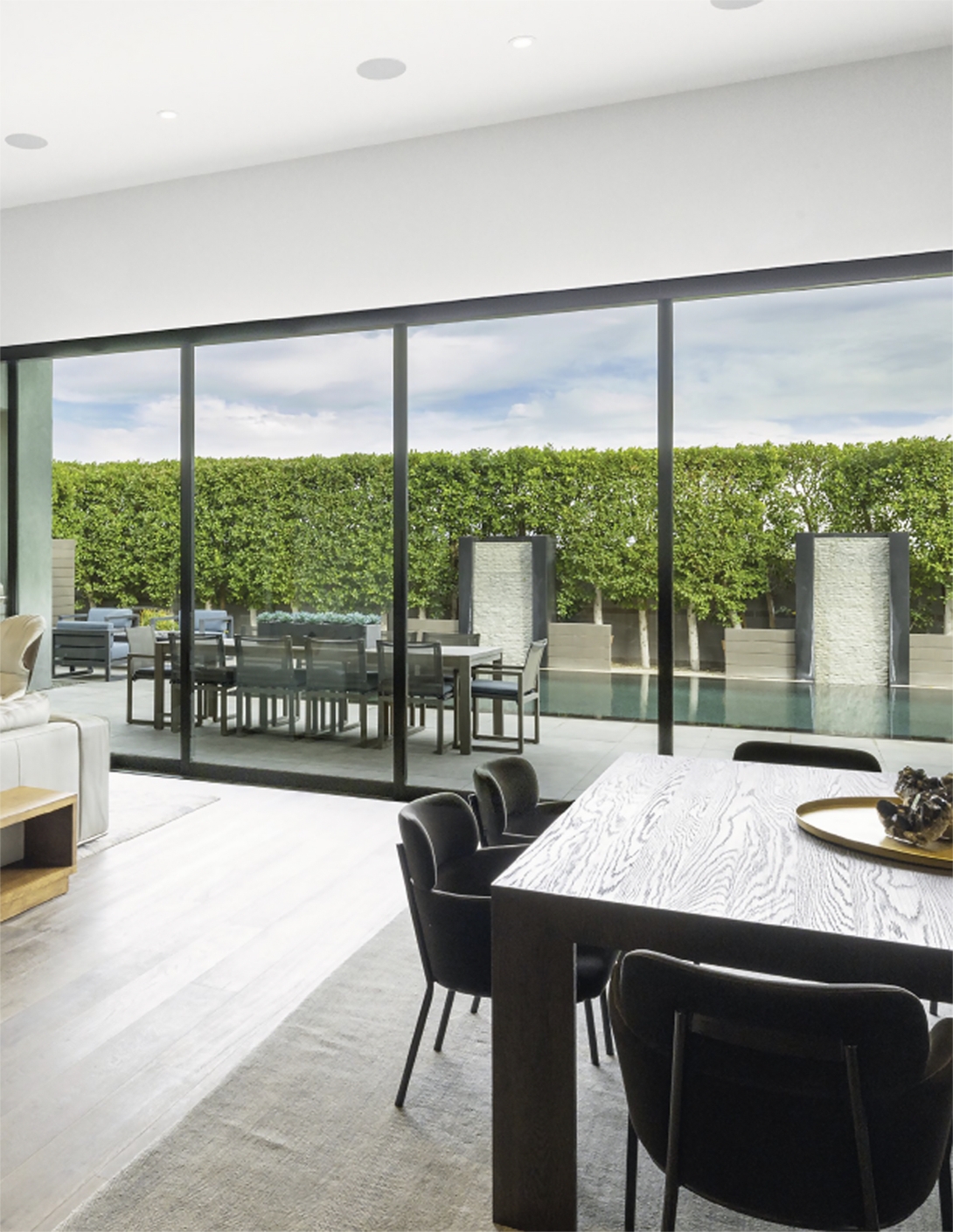 The MILGARD AX450 Moving Glass Wall helps homeowners bring indoor and outdoor spaces together seamlessly.